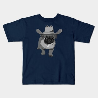 Funny Legend Bulldog Cowboy Kids T-Shirt